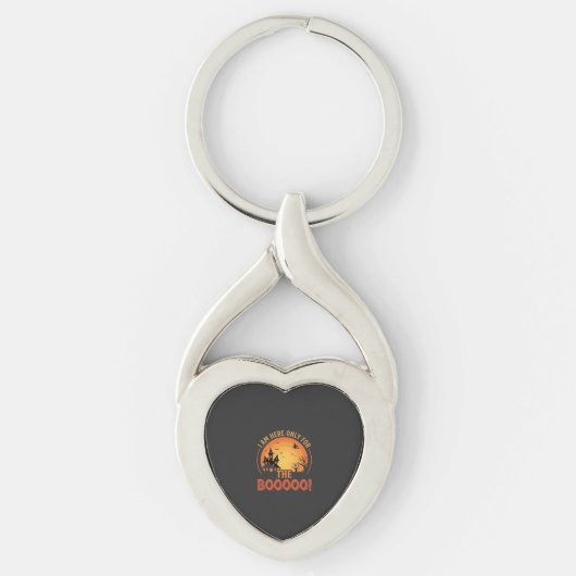 Halloween Heks Heeft Huis Boo Design_1 Sleutelhanger (Voorkant)