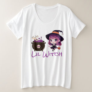 Halloween/heks/herfst/oktober Grote Maat T-shirt