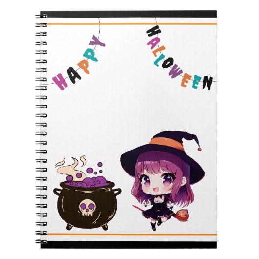 Halloween/heks/herfst/oktober Notitieboek (Voorkant)