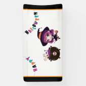 Halloween/heks/herfst/oktober Spandoek (Verticaal)