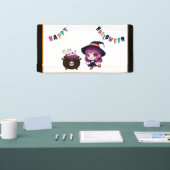 Halloween/heks/herfst/oktober Spandoek (Beurs)