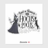 Halloween heks hocus pocus ontwerp sticker (Vel)