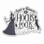 Halloween heks hocus pocus ontwerp sticker (Voorkant)