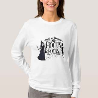 Halloween heks hocus pocus ontwerp t-shirt