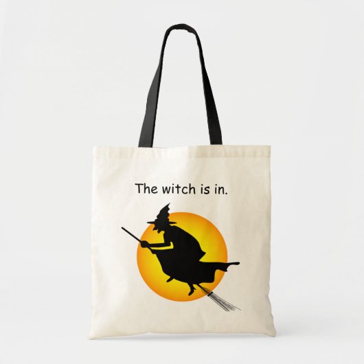 Halloween Heks is in Budget Tote Bag (Voorkant)