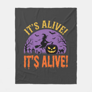 Halloween Heks Jack O Lantern Het Leeft Fleece Deken