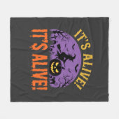 Halloween Heks Jack O Lantern Het Leeft Fleece Deken (Voorkant (Horizontaal))