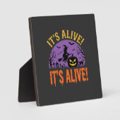 Halloween Heks Jack O Lantern Het Leeft Fotoplaat (Voorkant)