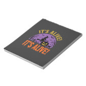 Halloween Heks Jack O Lantern Het Leeft Notitieblok (Linkerzijde)