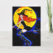 Halloween heks kaart (Voorkant)