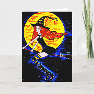 Halloween heks kaart