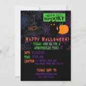 Halloween Heks Kaart (Achterkant)