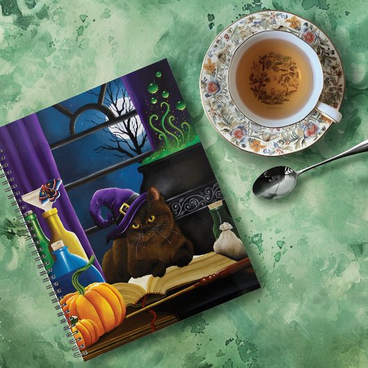 Halloween Heks Kat Paarse Magic Planner