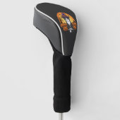 Halloween Heks Kat Pompoen Maan Ontwerp_1 Golfheadcover (Schuin)