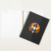 Halloween Heks Kat Pompoen Maan Ontwerp_1 Planner (Display)