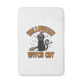 Halloween Heks Kat Vintage Gravure Design_1 Badmat (Voorkant Verticaal)