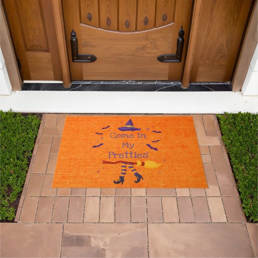 Halloween Heks Komt in Mijn Schatjes Grappig Huis Deurmat (Buiten)