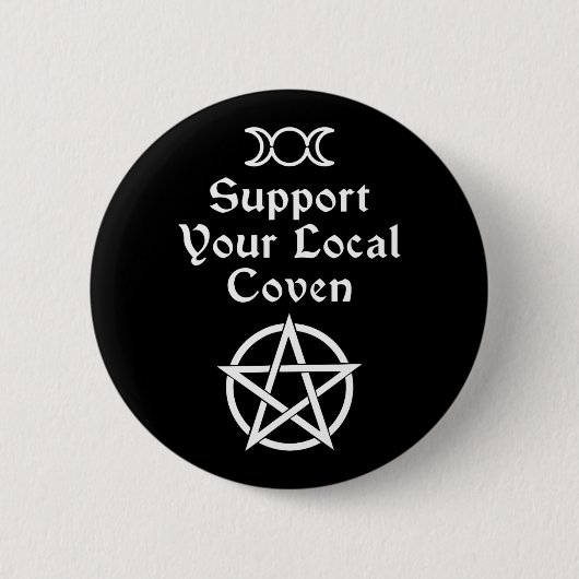 Halloween Heks Kostuum Mannen Vrouwen Ronde Button 5,7 Cm (Voorkant)