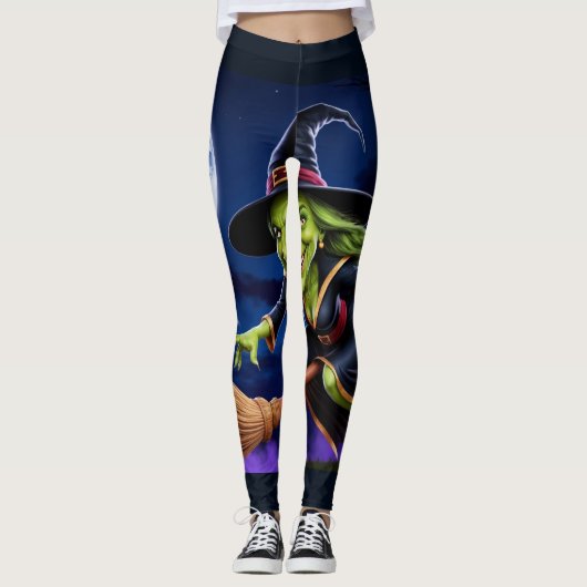 Halloween/heks Leggings (Voorkant)