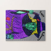 HALLOWEEN Heks LEGPUZZEL (Horizontaal)