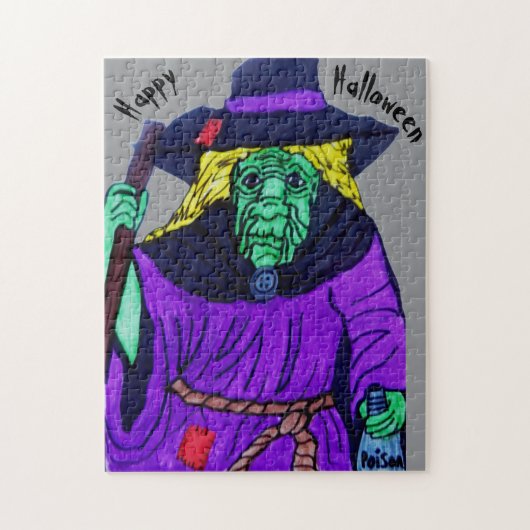 HALLOWEEN Heks LEGPUZZEL (Verticaal)