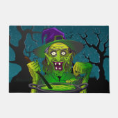 Halloween Heks Lekkere Pad Soep Deurmat (Voorkant)