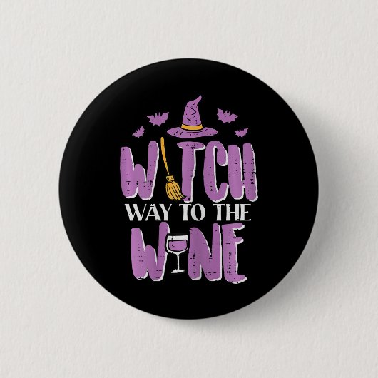 Halloween heks manier om grappige grappige kostuum ronde button 5,7 cm (Voorkant)