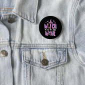 Halloween heks manier om grappige grappige kostuum ronde button 5,7 cm (In situ)