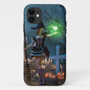 Halloween heks meisje in het bos Case-Mate iPhone case