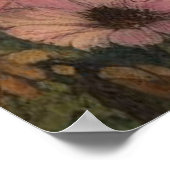 Halloween Heks met bezem en kat Poster (Hoek)