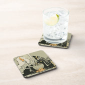  Halloween, heks met Cauldron en katten Drankjes Onderzetter (Rechterzijde)