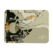  Halloween, heks met Cauldron en katten Magneet (Horizontaal)