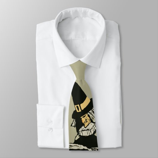 Halloween, heks met Cauldron en katten Stropdas (Gebonden)