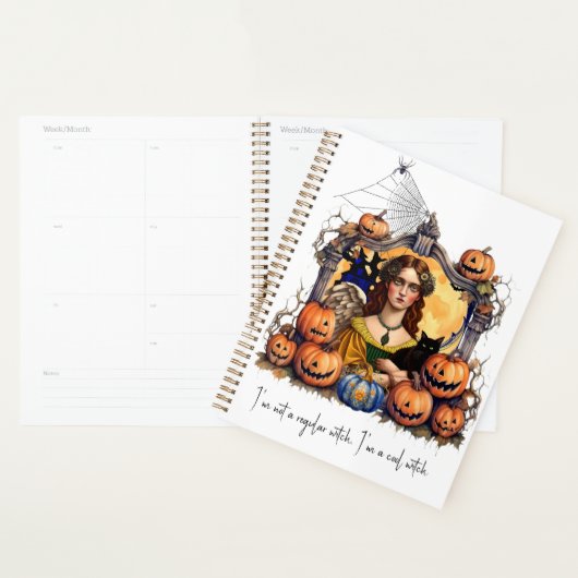 Halloween Heks met citaat Planner (Display)