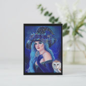 Halloween heks met vlinders door Renee Lavoie Briefkaart (Staand voorkant)