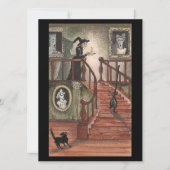 halloween-heks met zwarte katten (Voorkant)