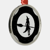 halloween heks metalen ornament (Rechts)