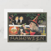  Halloween-heks mixend Magische Potie Briefkaart (Voorkant / Achterkant)