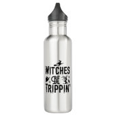 Halloween heks moderne vrouwen schrik waterfles  (Links)