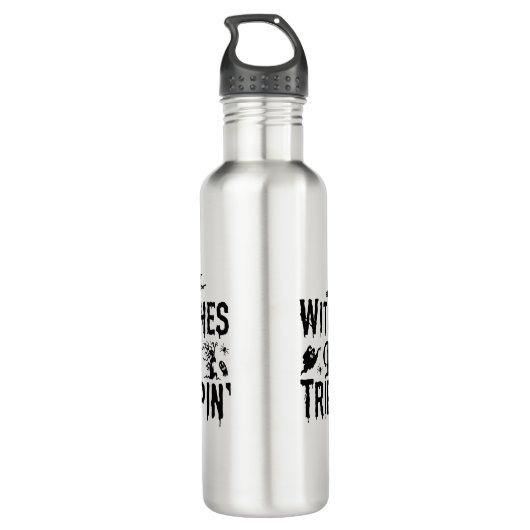 Halloween heks moderne vrouwen schrik waterfles  (Achterkant)