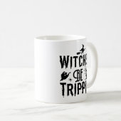 Halloween Heks Moderne Vrouwen Spooky Koffiemok (Voorkant rechts)