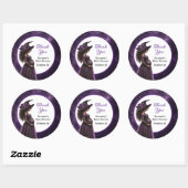 Halloween Heks Moeder Baby Shower Sticker Label (Vel)