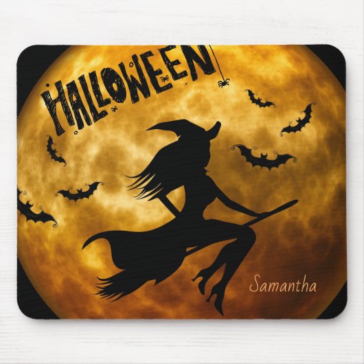 Halloween Heks Muismat (Voorkant)