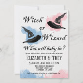 Halloween heks of tovenaar Geslacht onthullen Kaart (Voorkant)