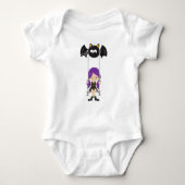 Halloween, heks on a Swing, Bat, Trick or treat Romper (Voorkant)