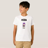 Halloween, heks on a Swing, Bat, Trick or treat T-shirt (Voorkant volledig)