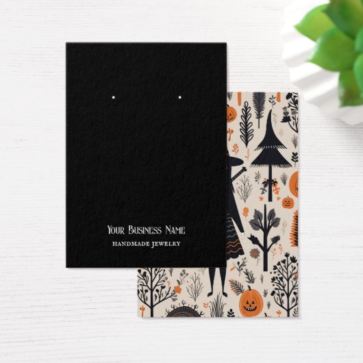 Halloween Heks Oorbel Display Kaart (Bureau)
