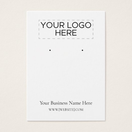 Halloween Heks Oorbel Display Kaart (Voorkant)