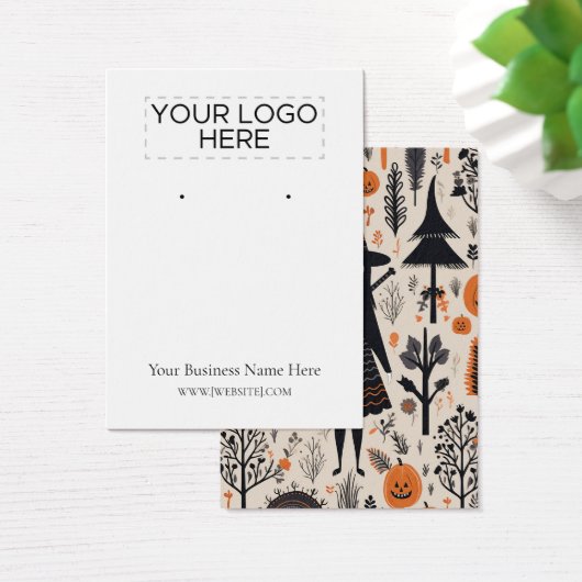 Halloween Heks Oorbel Display Kaart (Bureau)