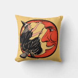  Halloween-heks op haar kamer Kussen